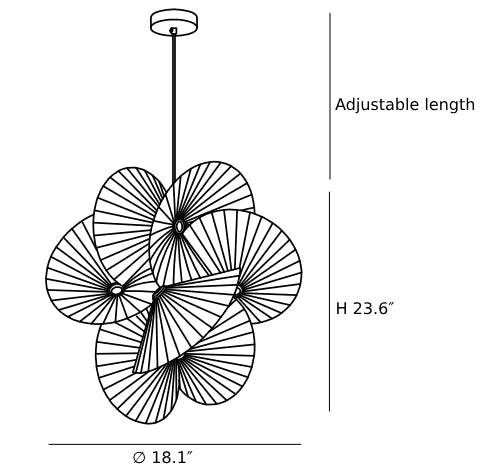 Modern Pendant Light with Geometric Design