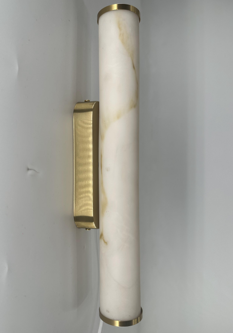 Modern Gold Marble effect Tube Wall Light
