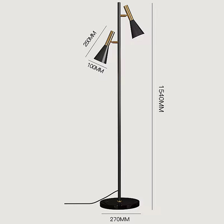 Modern Dual-Head Floor Lamp