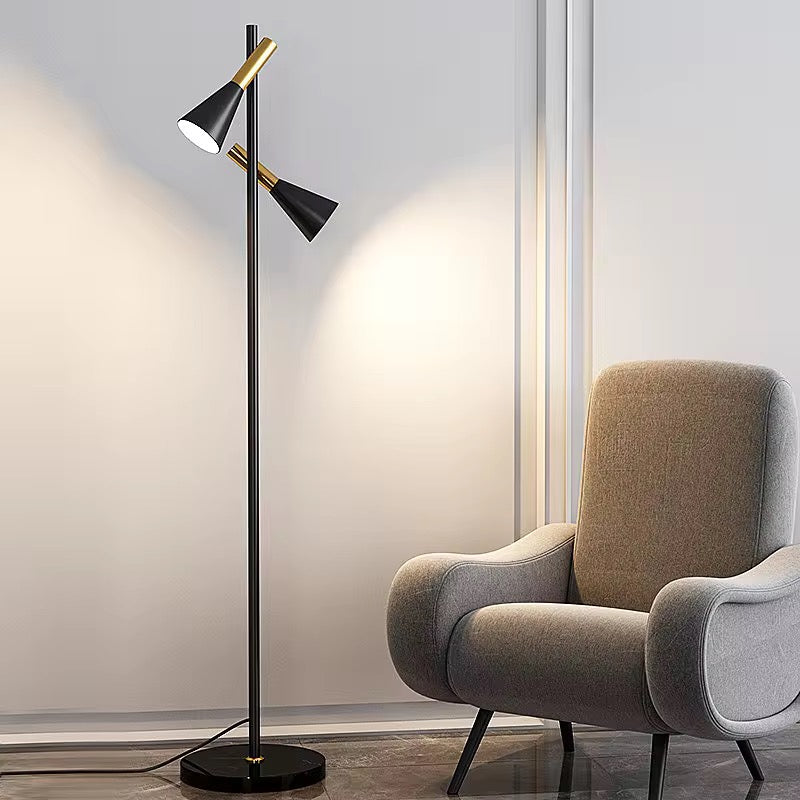 Modern Dual-Head Floor Lamp
