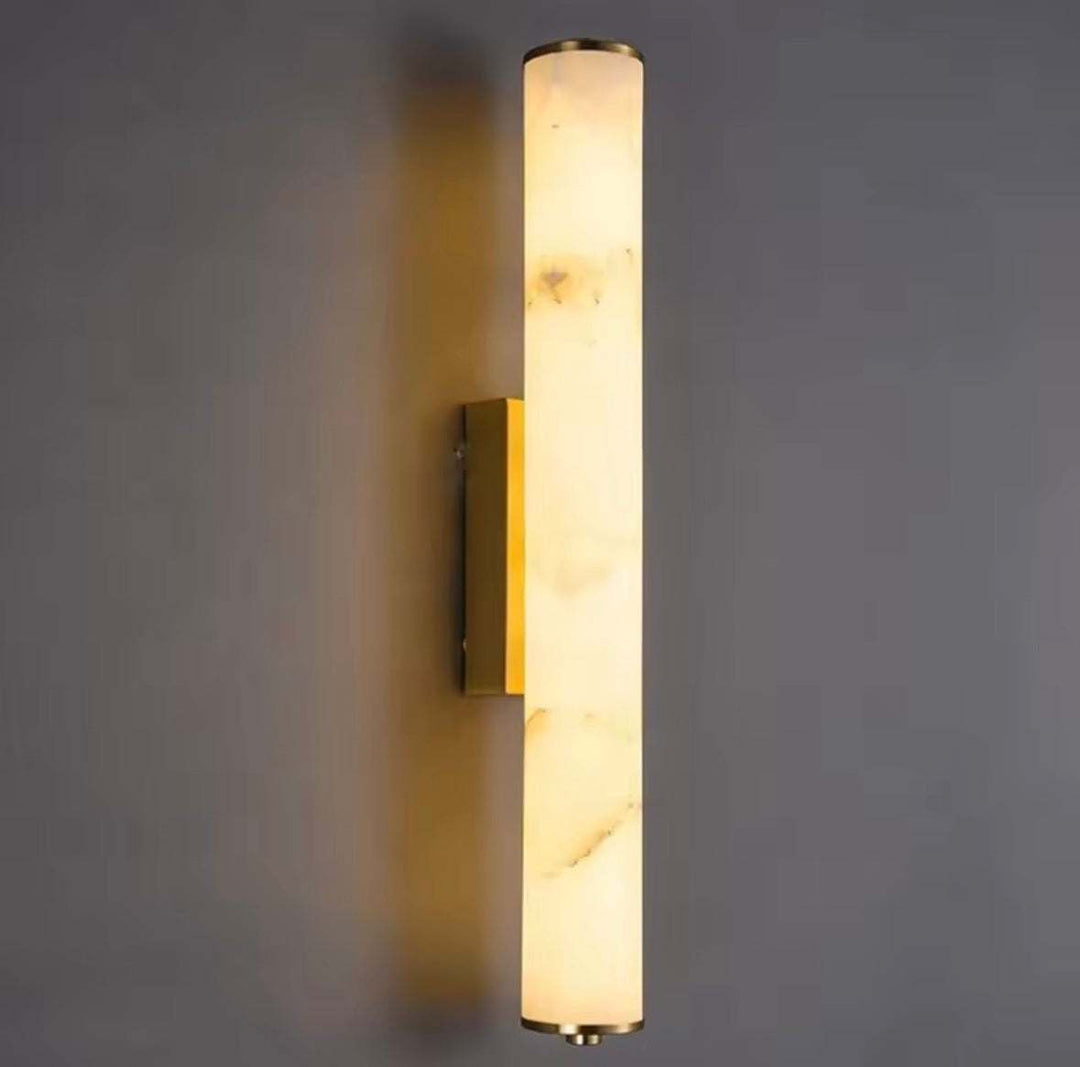 Modern Gold Marble effect Tube Wall Light