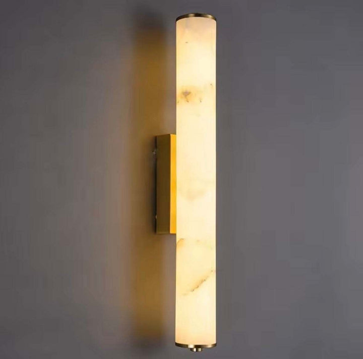 Modern Gold Marble effect Tube Wall Light