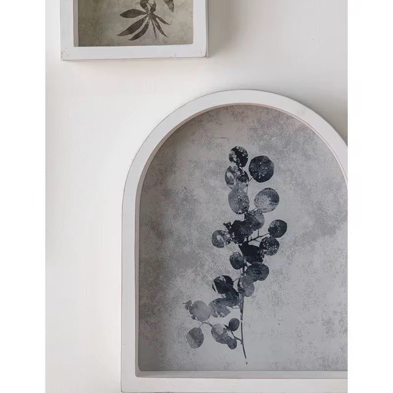Arched Botanical Shadow Box Wall Art (Set of 3)
