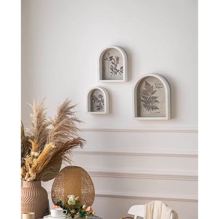 Arched Botanical Shadow Box Wall Art (Set of 3)