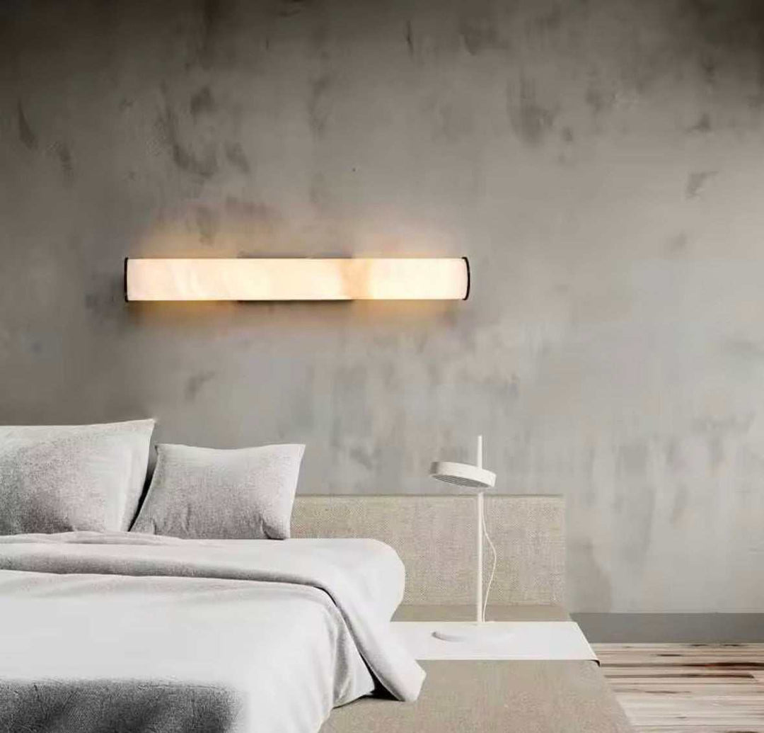 Modern Gold Marble effect Tube Wall Light