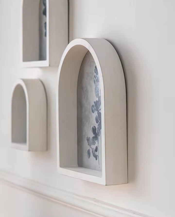 Arched Botanical Shadow Box Wall Art (Set of 3)