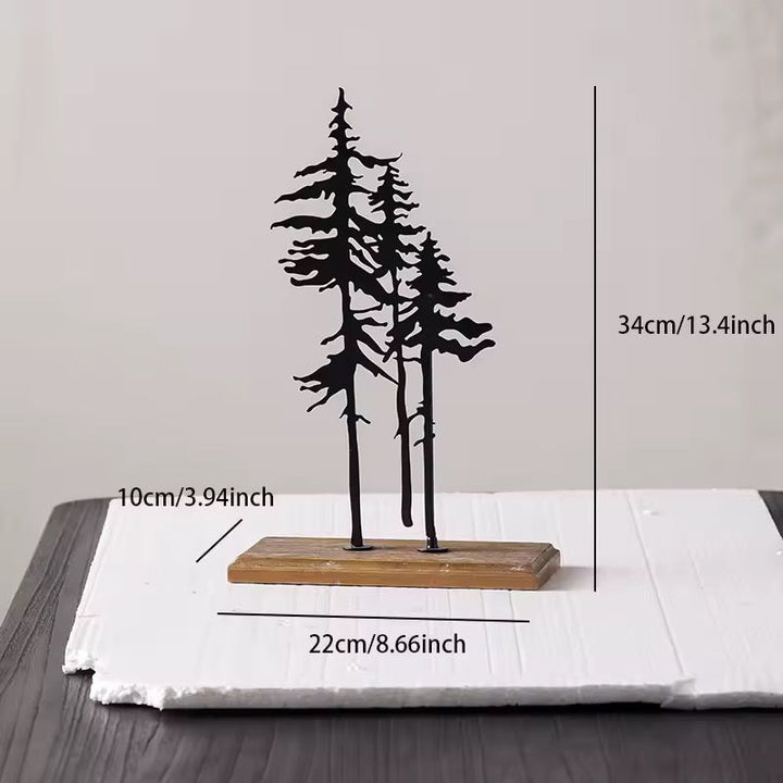 Metal Pine Tree Tabletop Decor