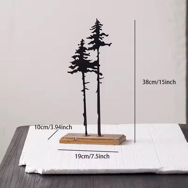 Metal Pine Tree Tabletop Decor