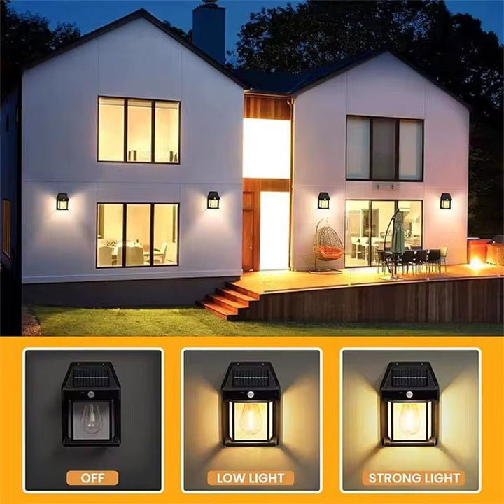 Solar LED Wall Light with Motion Sensor