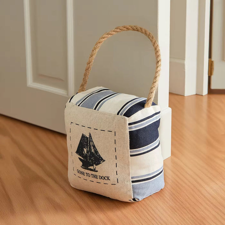 Nautical Fabric Door Stopper