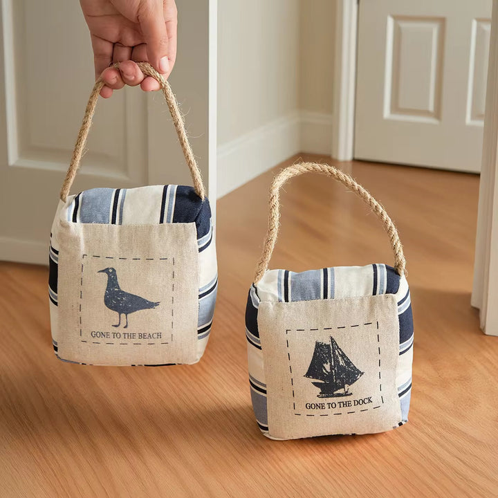 Nautical Fabric Door Stopper