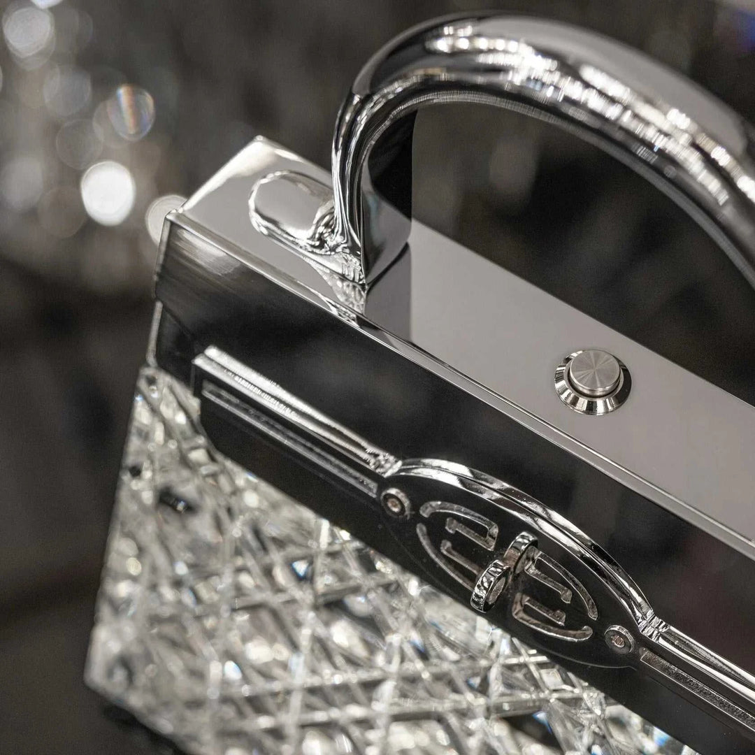 Crystal Handbag Accent Rechargeable Lamp