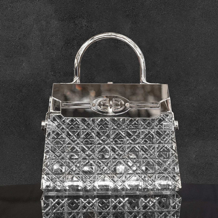 Crystal Handbag Accent Rechargeable Lamp