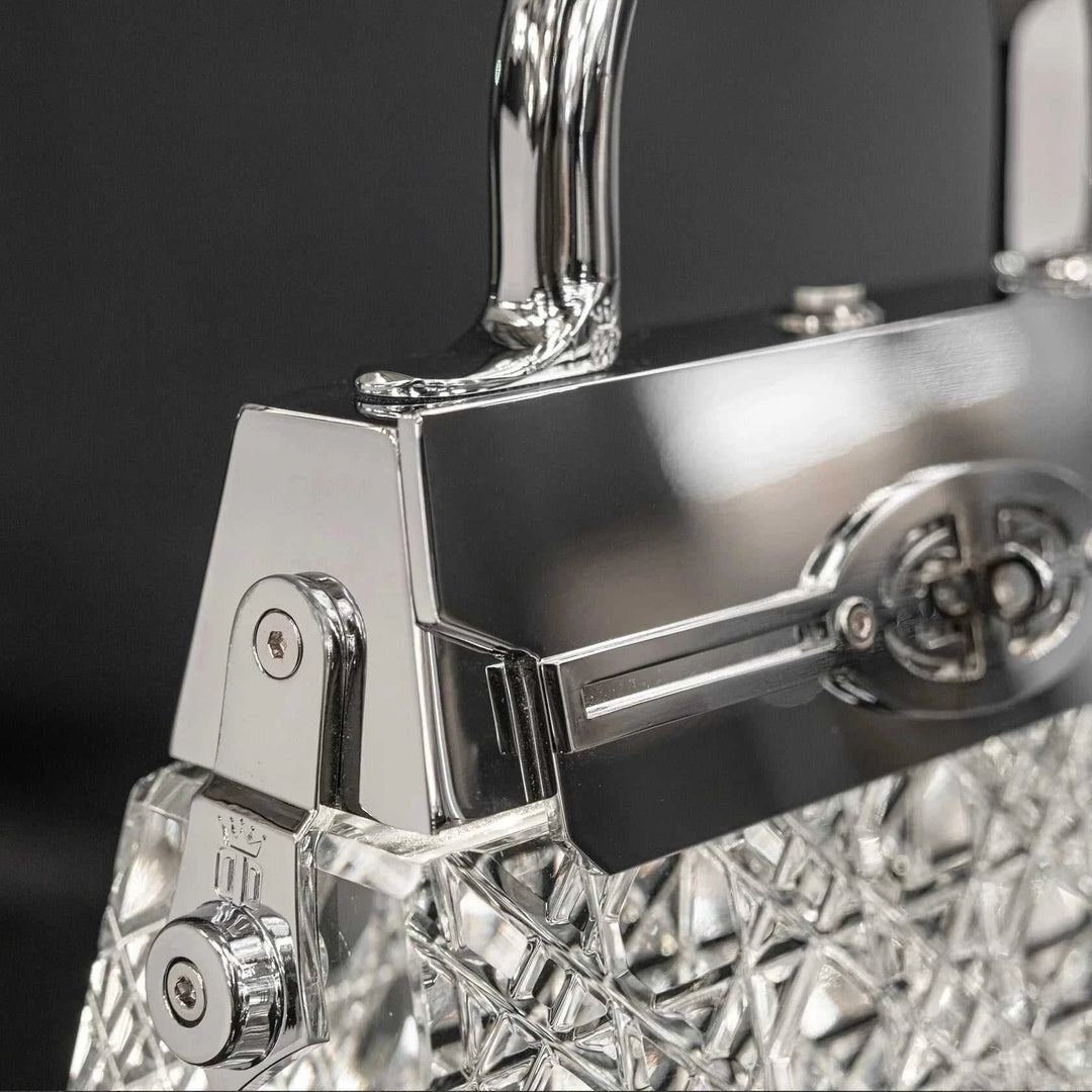 Crystal Handbag Accent Rechargeable Lamp