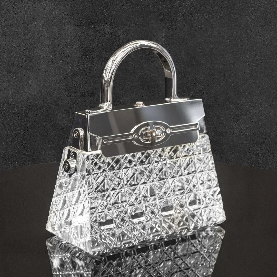 Crystal Handbag Accent Rechargeable Lamp