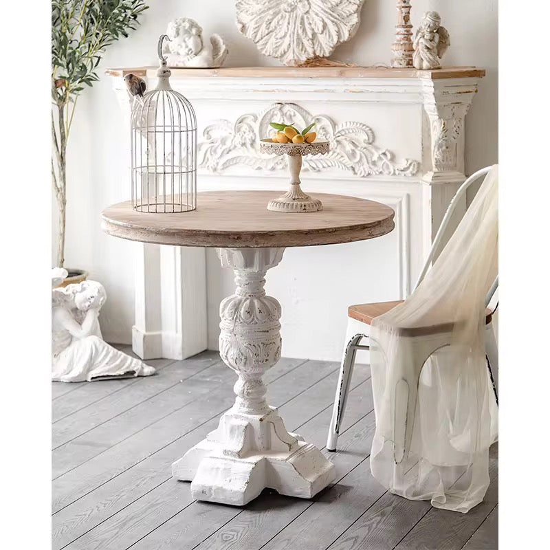 Vintage Pedestal Round Table