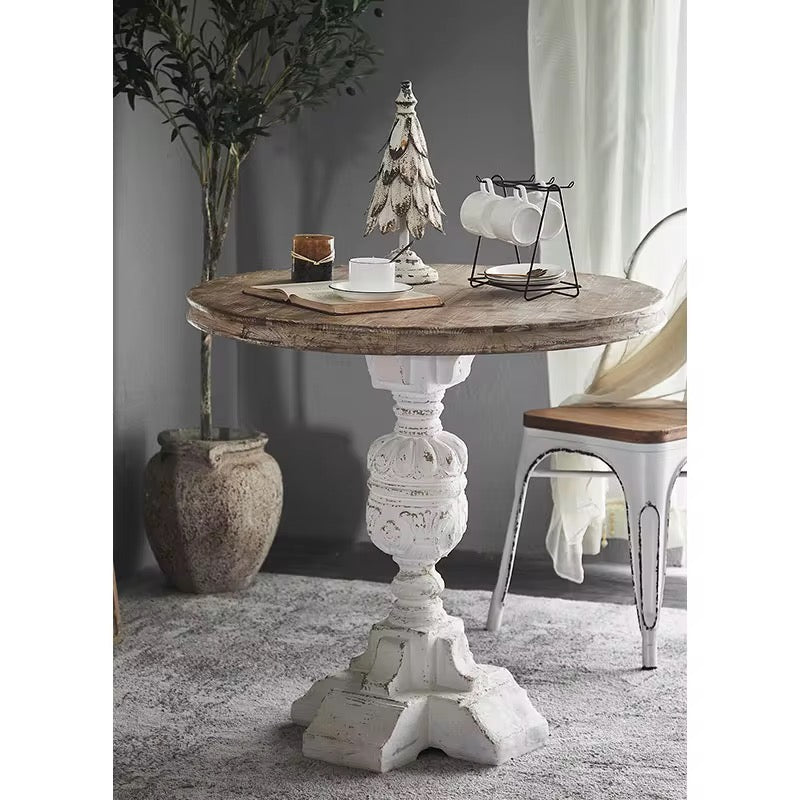 Vintage Pedestal Round Table