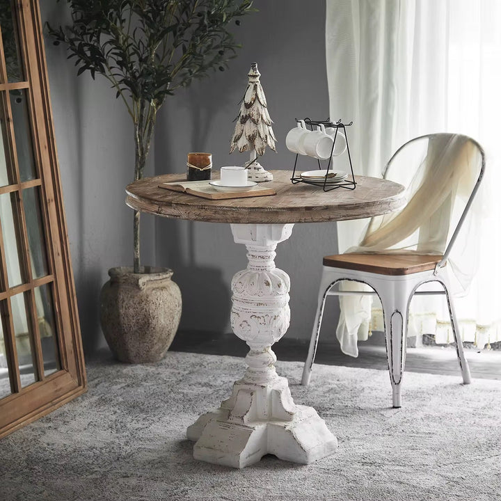 Vintage Pedestal Round Table