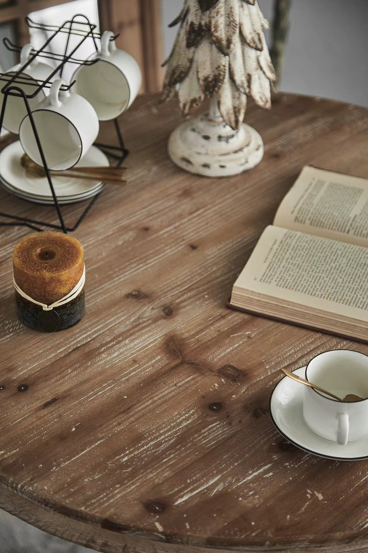 Vintage Pedestal Round Table