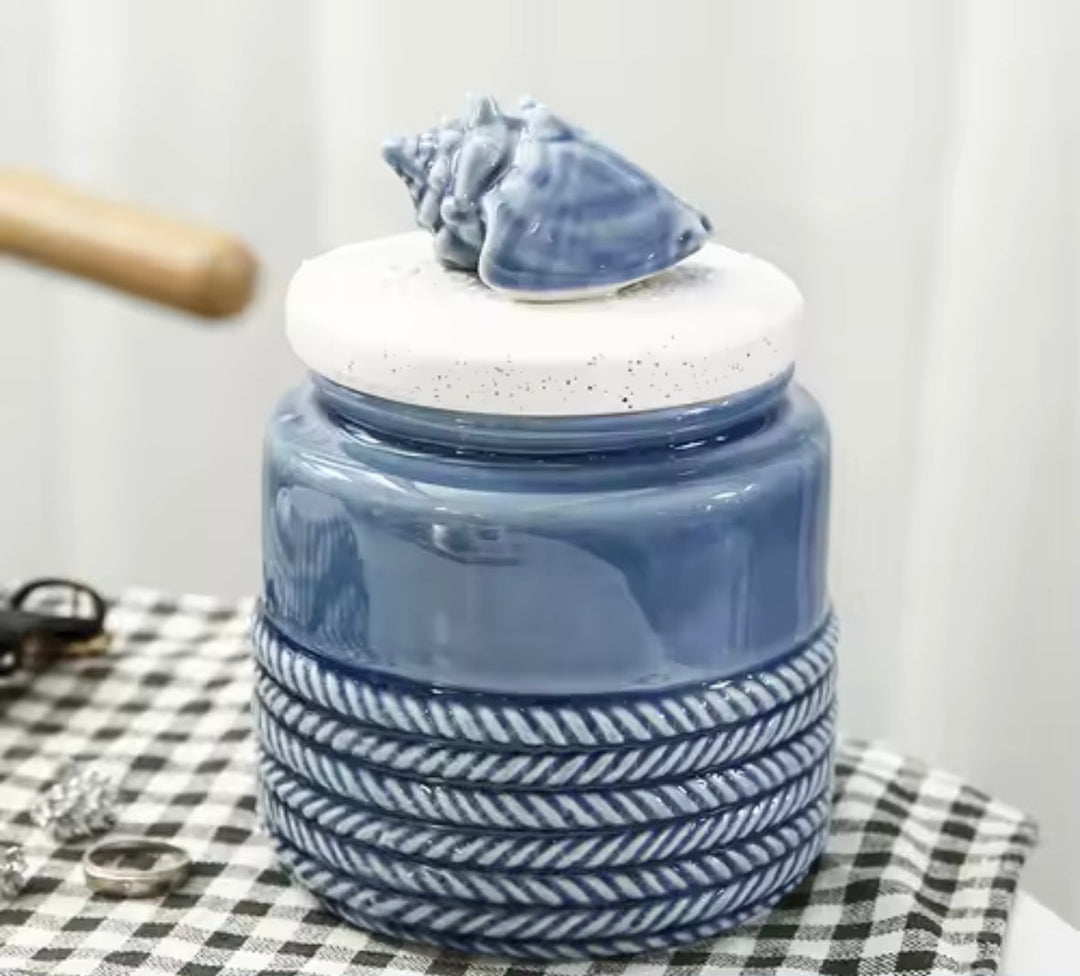 Nautical Ceramic Jar Set