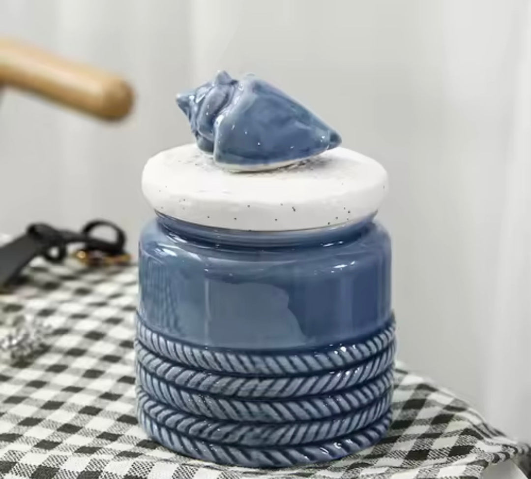 Nautical Ceramic Jar Set