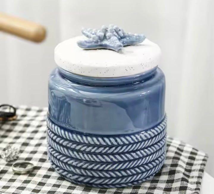Nautical Ceramic Jar Set