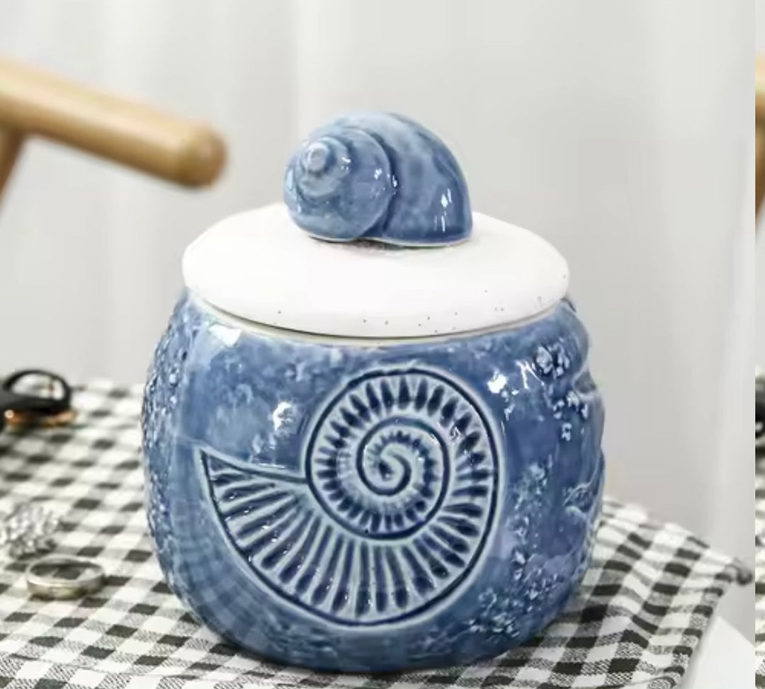 Nautical Ceramic Jar Set
