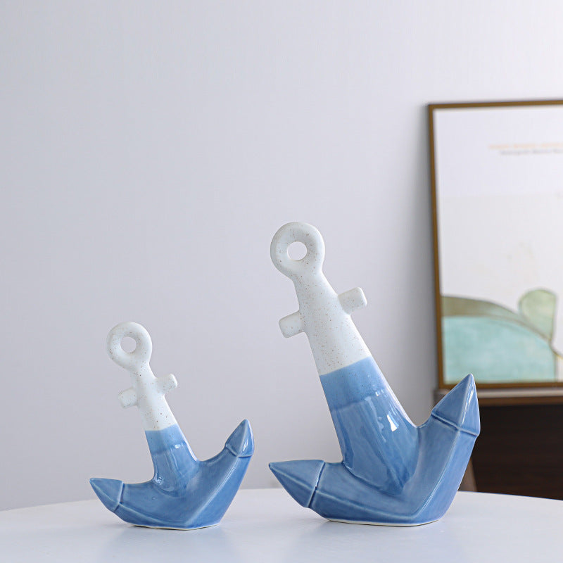 Ceramic Anchor or ship Figurines
