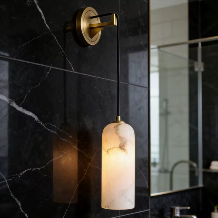 Spanish Alabaster Pendant Wall Lamp