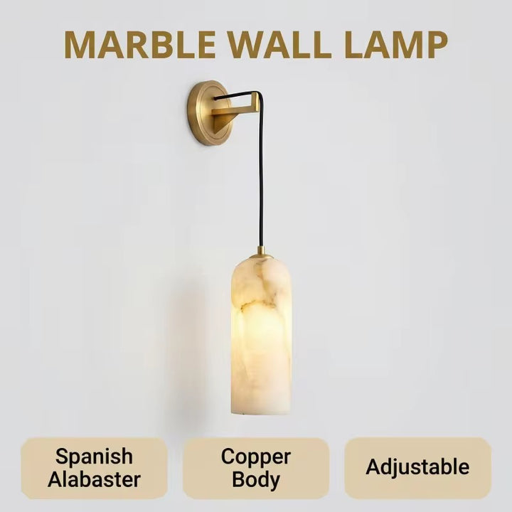 Spanish Alabaster Pendant Wall Lamp