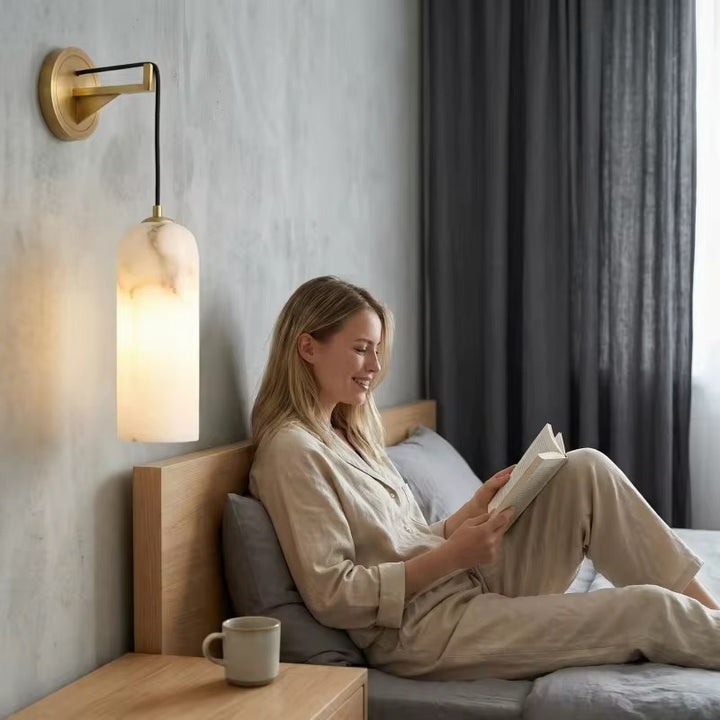 Spanish Alabaster Pendant Wall Lamp
