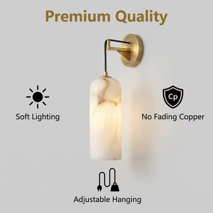 Spanish Alabaster Pendant Wall Lamp