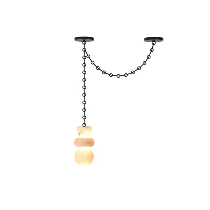 Sculptural Spanish Alabaster Pendant