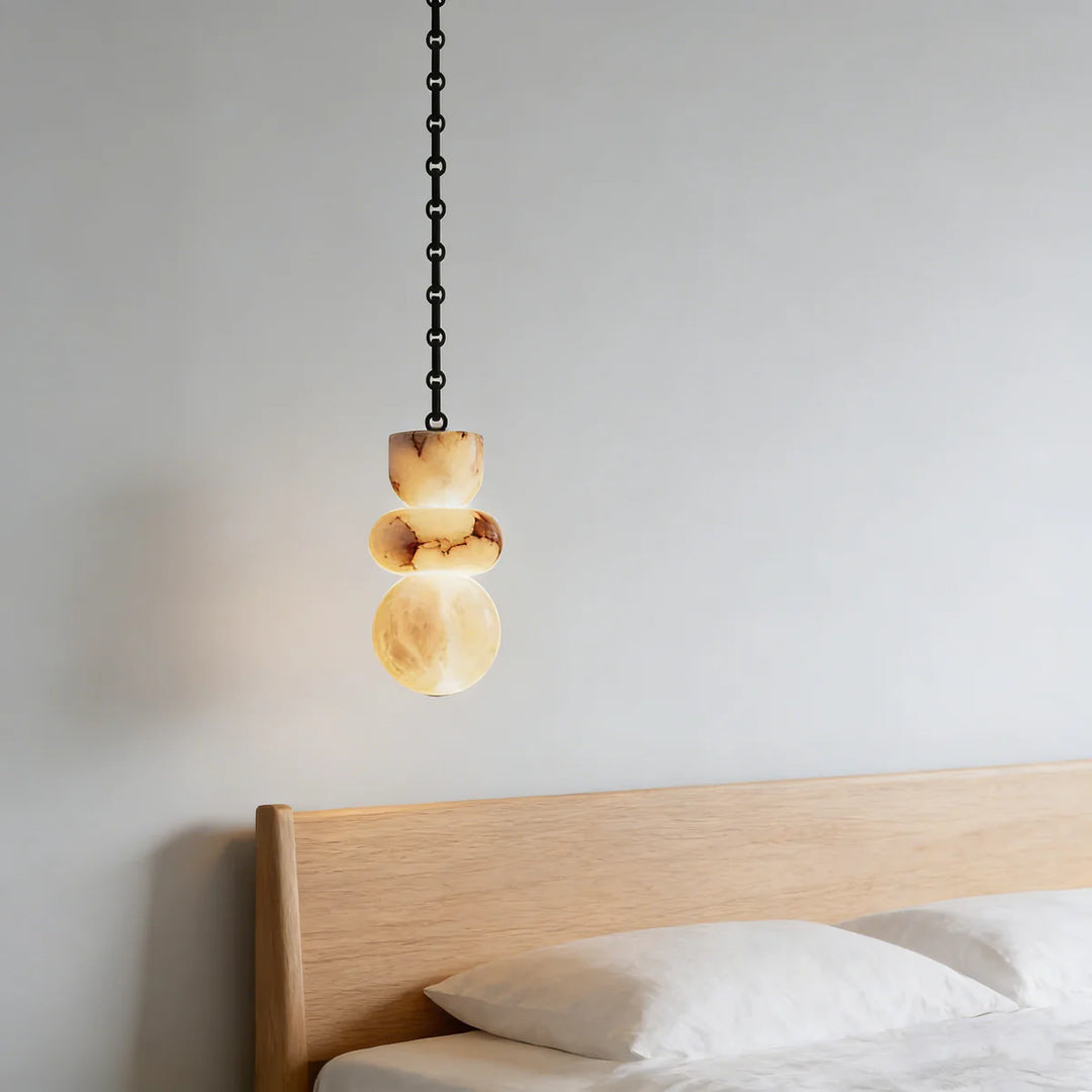 Sculptural Spanish Alabaster Pendant
