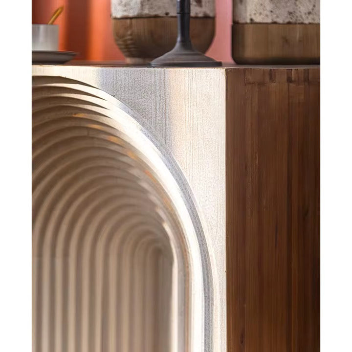 Modern Arch Pattern Accent Cabinet
