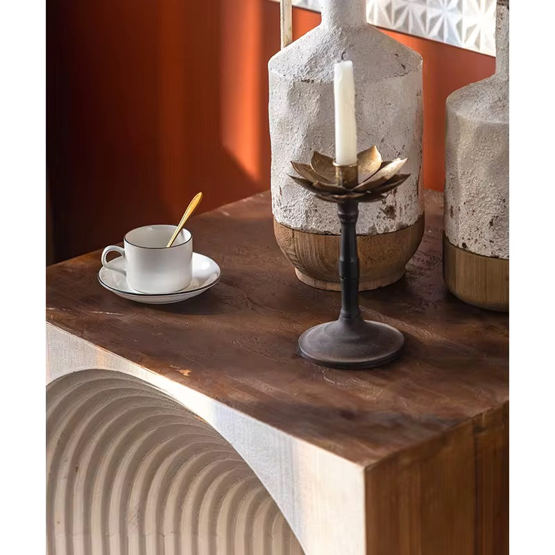 Modern Arch Pattern Accent Cabinet