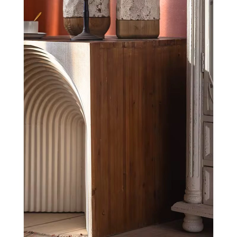 Modern Arch Pattern Accent Cabinet