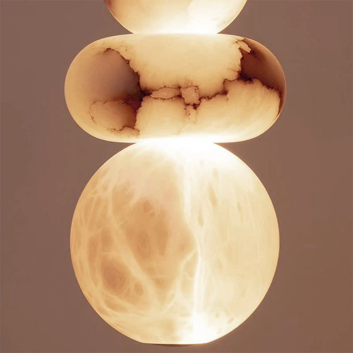 Sculptural Spanish Alabaster Pendant