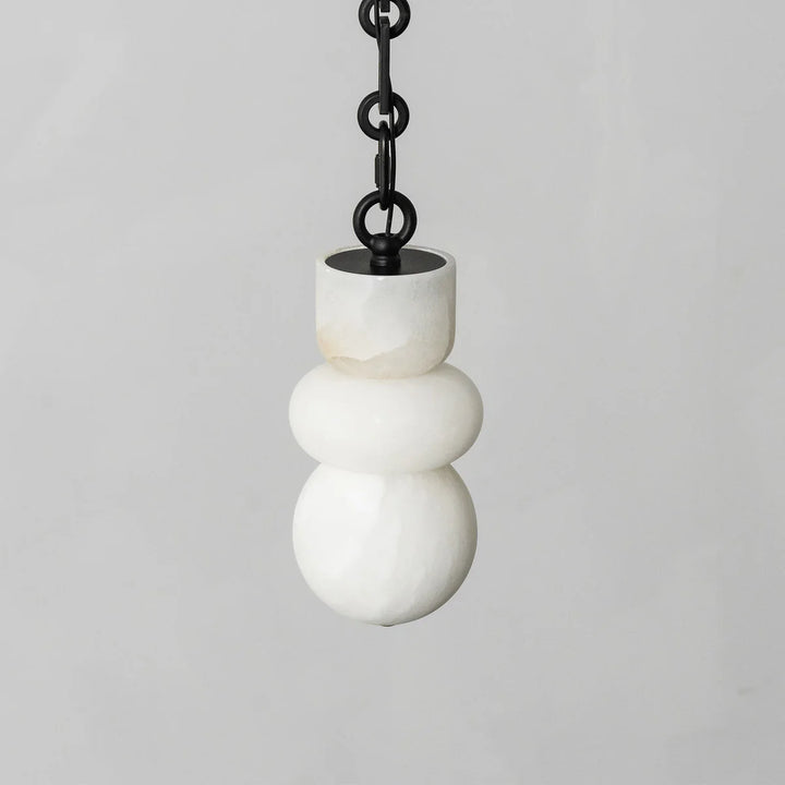 Sculptural Spanish Alabaster Pendant