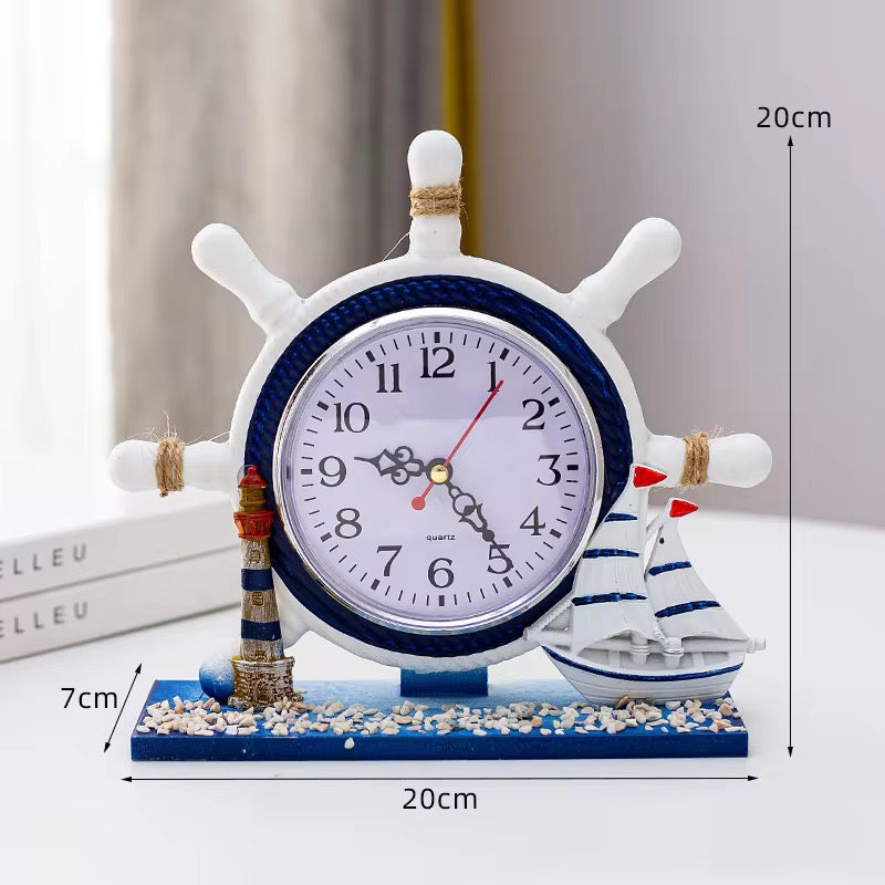 Nautical Ship Wheel Clock