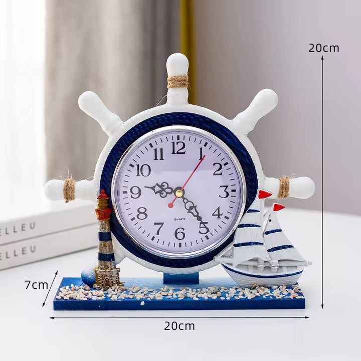 Nautical Ship Wheel Clock