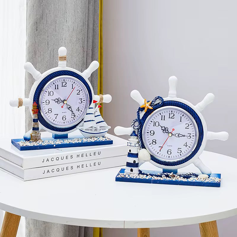 Nautical Ship Wheel Clock
