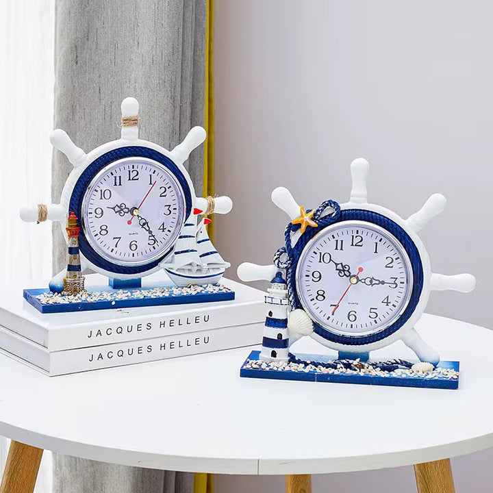 Nautical Ship Wheel Clock