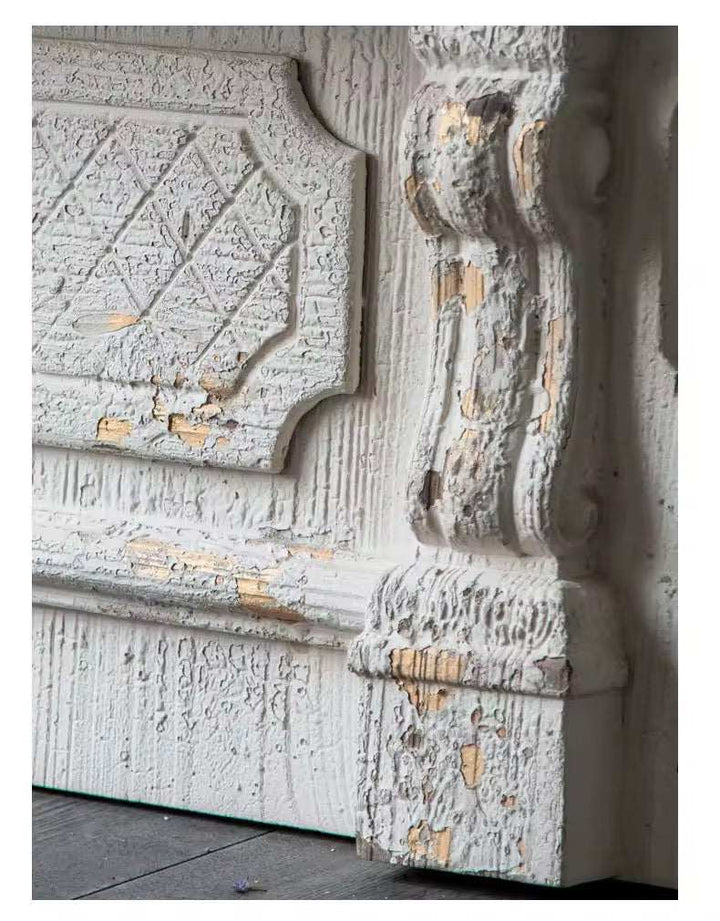 VINTA - Vintage White Ornate Full-Length Mirror