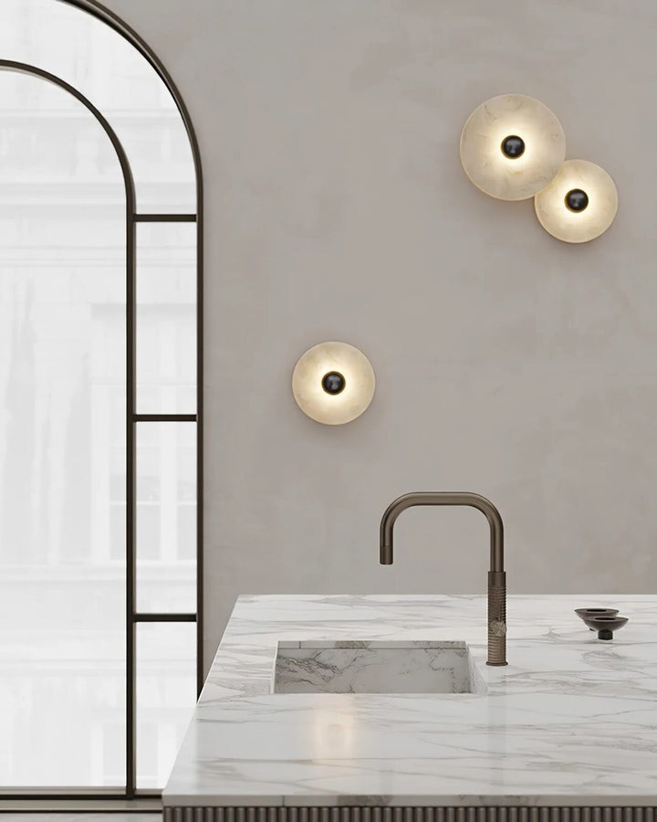 Alabaster Flush Ceiling Light