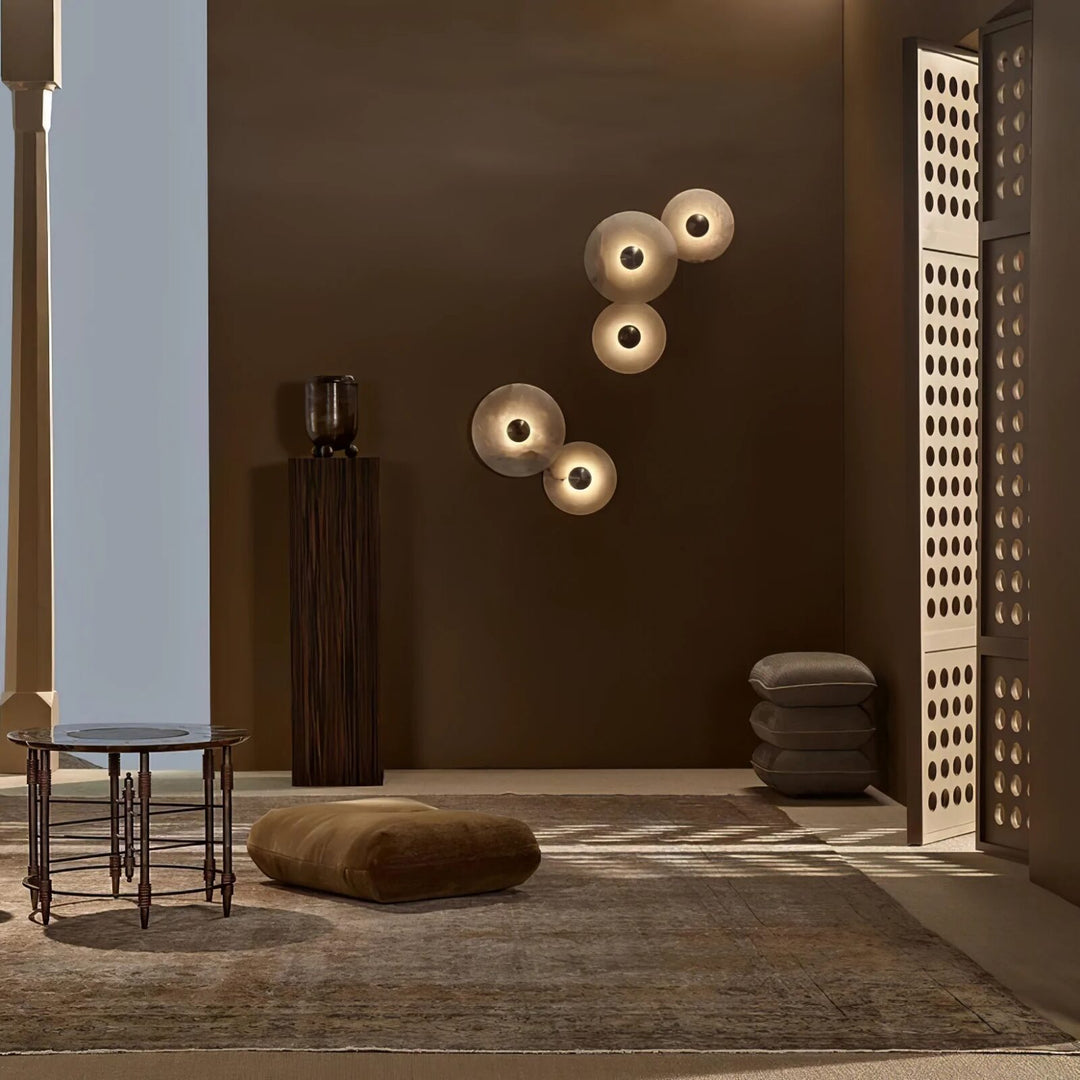 Alabaster Flush Ceiling Light