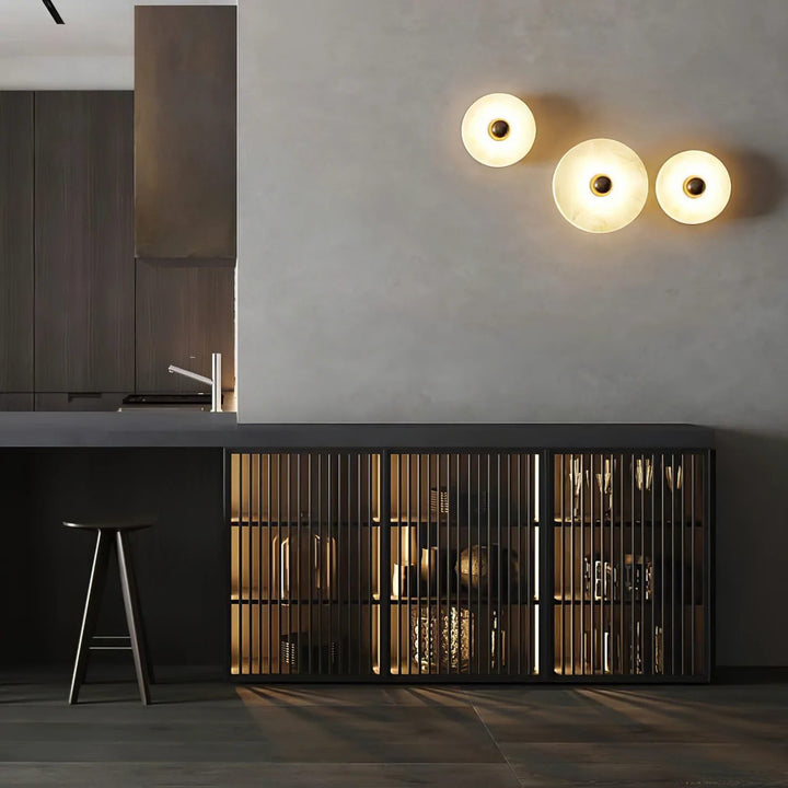 Alabaster Flush Ceiling Light