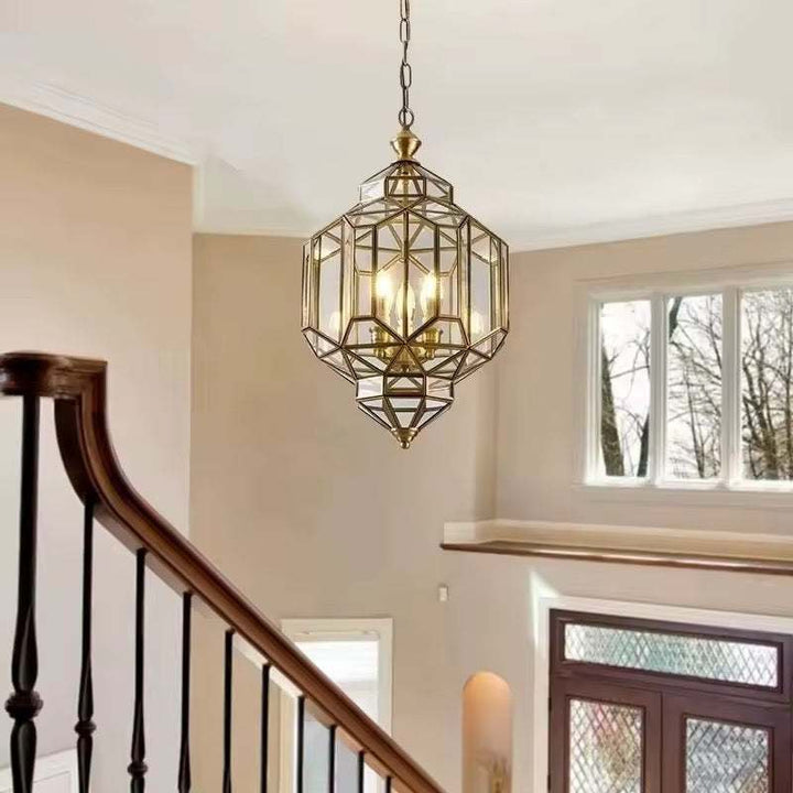 Prismora - Geometric Lantern Chandelier