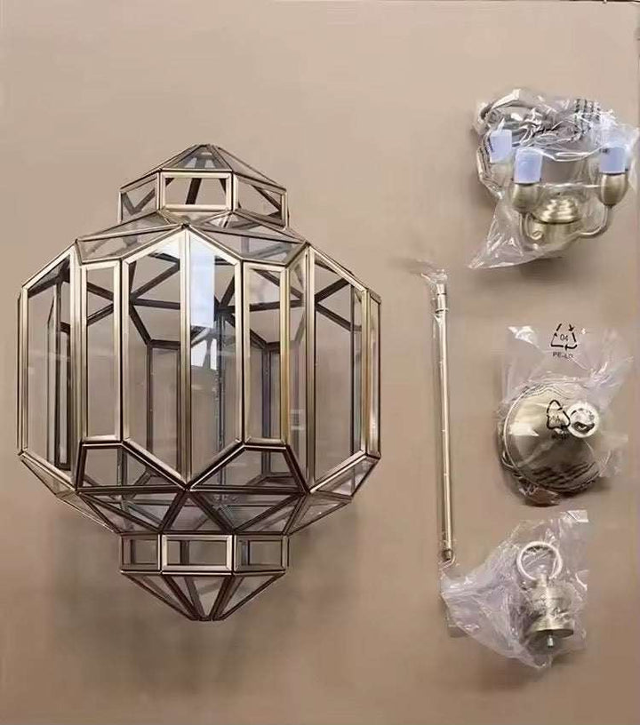 Prismora - Geometric Lantern Chandelier