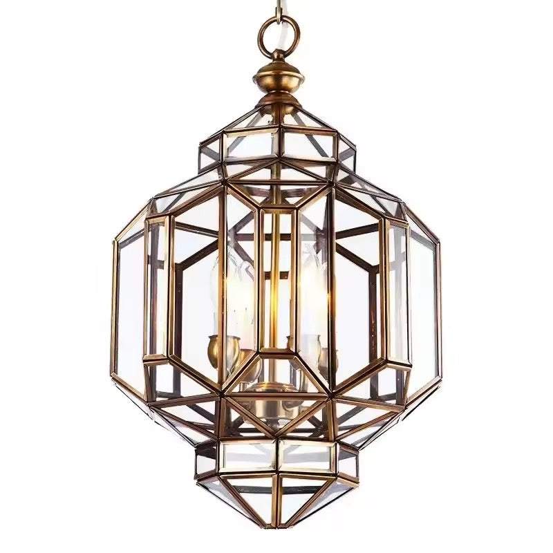 Prismora - Geometric Lantern Chandelier
